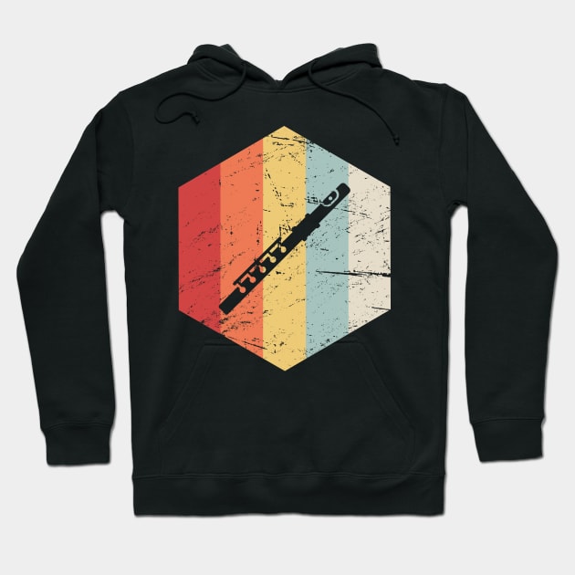 Retro Flute Icon Hoodie by MeatMan